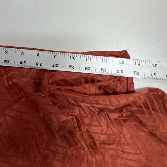 ASTR The Label Venus Mini Slip Skirt Size Small REVOLVE Rust Color NEW - Picture 9 of 11